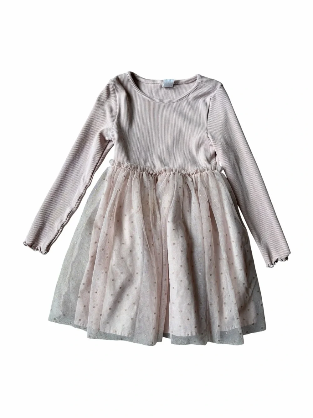 GAP Long Sleeve Blush Pink Tulle Dress 4T Girls